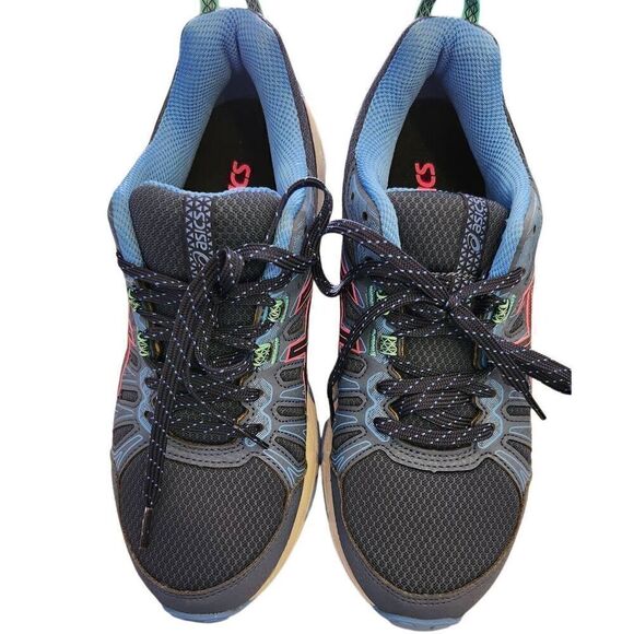 Asics Womens Gel Venture 7 1012A476 Blue Running Shoes Lace Up Low Top Size 8.5. - Picture 2 of 6